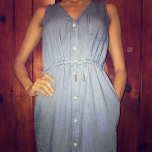 Denim blue dress
